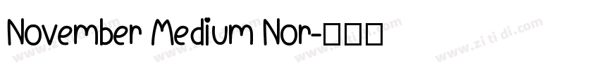 November Medium Nor字体转换